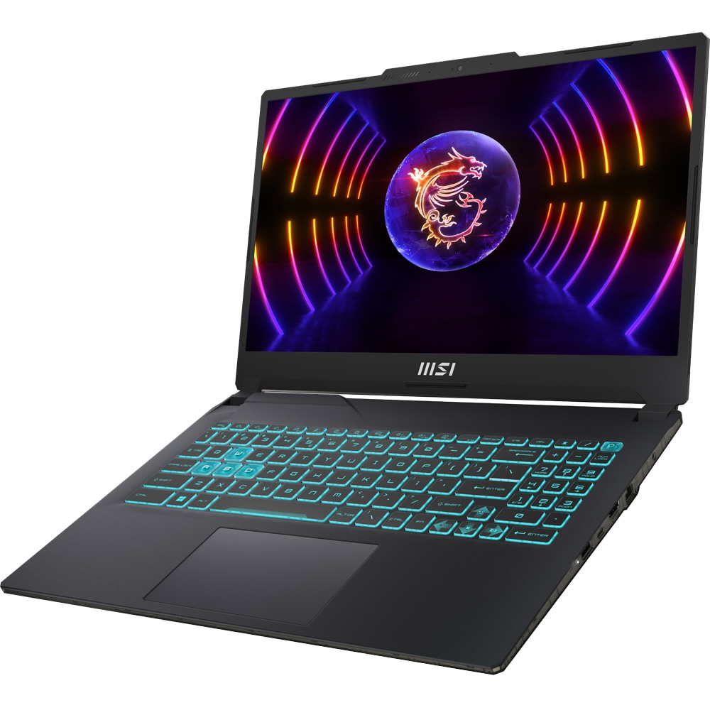 Laptop Gaming MSI Cyborg 15 A13VF-686XRO, Intel Core i7-13620H, 15.6" FHD, 16GB, SSD 512GB, NVIDIA GeForce RTX 4060 8GB, Free DOS, negru