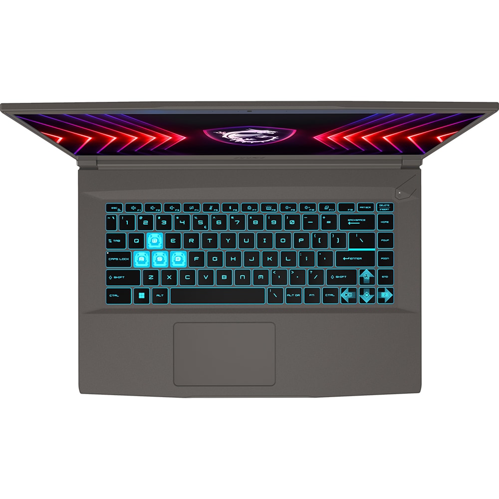 Laptop Gaming MSI Thin 15 B13VE-1470XRO, Intel Core i7-13620H pana la 4.9GHz, 15.6" FHD, 16GB, SSD 512GB, NVIDIA GeForce RTX 4050 6GB, Free DOS, negru