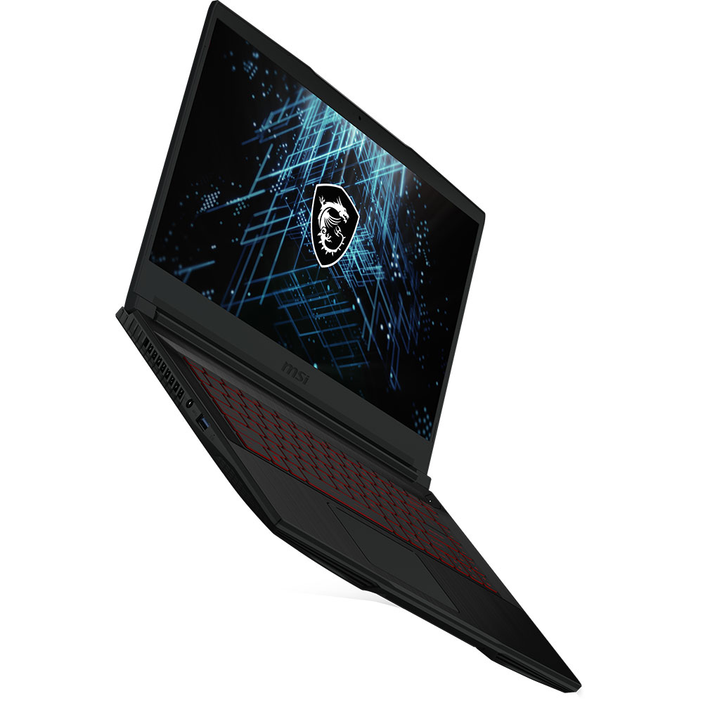 Laptop Gaming MSI Thin GF63 12VE-067XRO, Intel Core i5-12450H pana la 4.4GHz, 15.6" FHD, 16GB, SSD 512GB, NVIDIA GeForce RTX 4050 6GB, Free DOS, negru