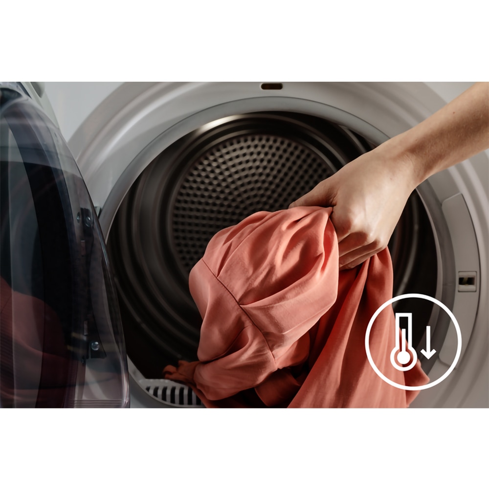 Uscator de rufe ELECTROLUX EW7H458B, Pompa de caldura, 8 kg, 12 programe, Clasa A++, alb