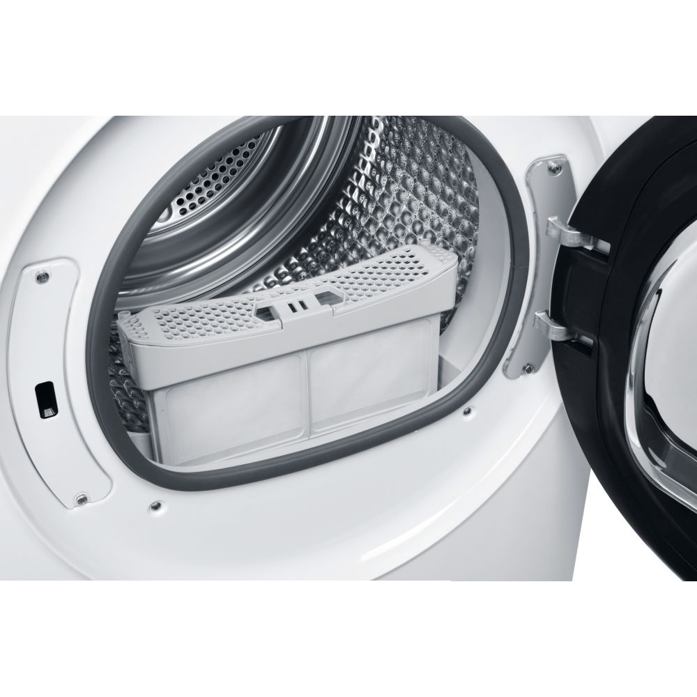 Uscator de rufe HAIER HD90-A3979-S, Pompa de caldura, 9 kg, 14 programe, Clasa A+++, alb
