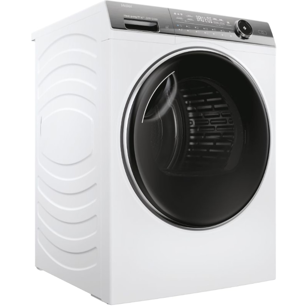 Uscator de rufe HAIER HD90-A3Q979U1, Pompa de caldura, Wi-Fi, 9 kg, 15 programe, Clasa A+++, alb