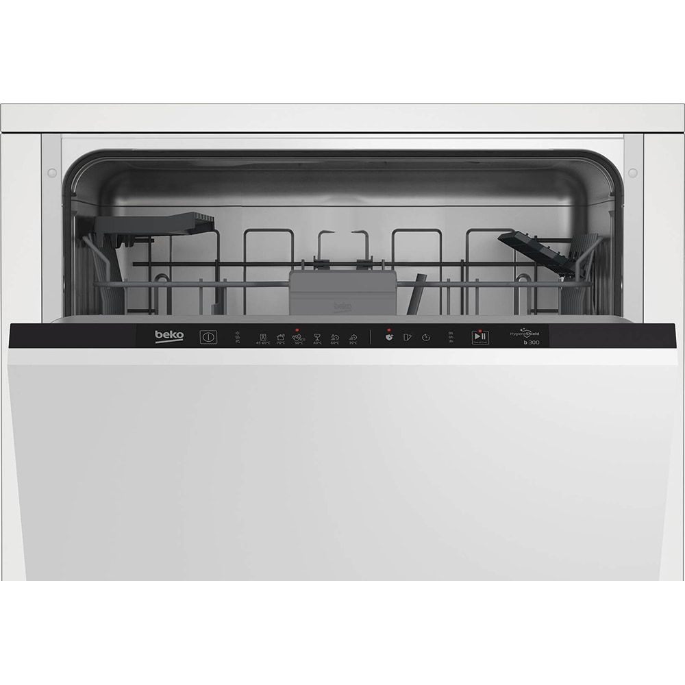Masina de spalat vase incorporabila BEKO BDIN16430, 14 seturi, 6 programe, 60 cm, Clasa D, panou comanda negru
