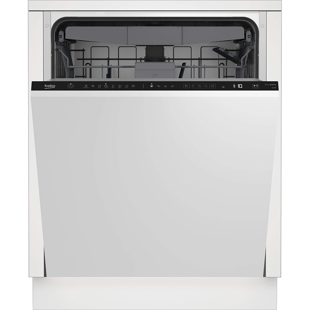 Masina de spalat vase incorporabila BEKO BDIN38641Q, 16 seturi, 8 programe, 60 cm, Clasa C, panou comanda negru