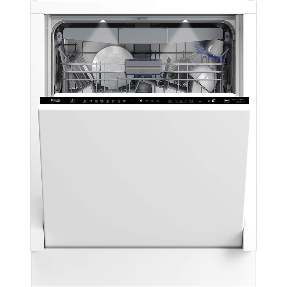 Masina de spalat vase incorporabila BEKO BDIN38647C, 16 seturi, 8 programe, 60 cm, Clasa C, panou comanda negru
