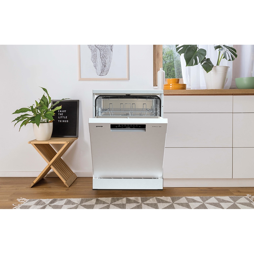 Masina de spalat vase independenta GORENJE GS642E90W, 13 seturi, 6 programe, 60 cm, Clasa E, alb