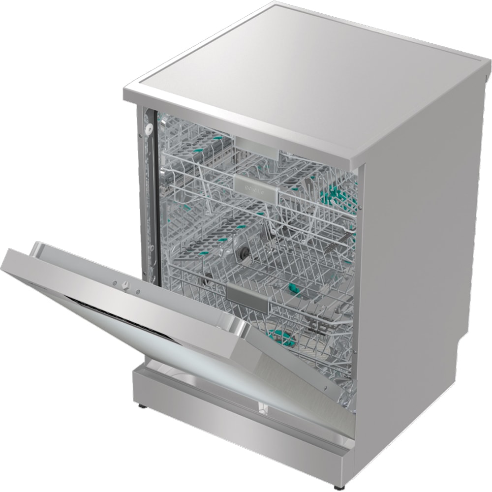 Masina de spalat vase independenta GORENJE GS693C60XUVAD, 16 seturi, 7 programe, 60 cm, Clasa C, argintiu