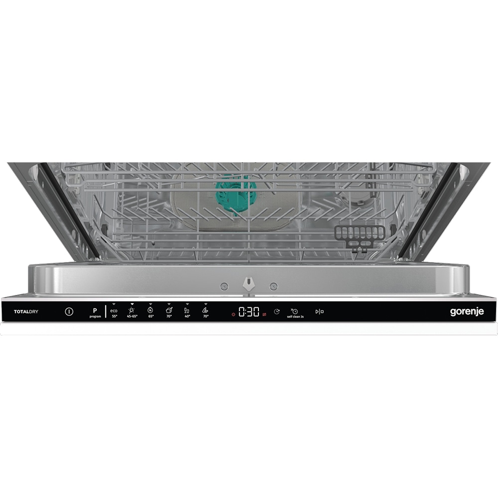 Masina de spalat vase incorporabila GORENJE GV16D, 16 seturi, 6 programe, 60 cm, Clasa D, panou comanda negru