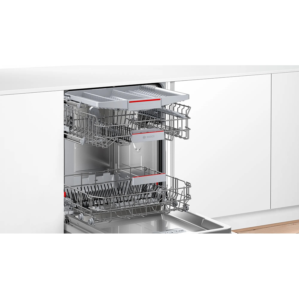 Masina de spalat vase incorporabila BOSCH SMV46KX55E, 13 seturi, 6 programe, 60 cm, Clasa E, panou comanda inox