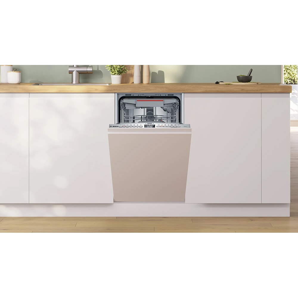 Masina de spalat vase incorporabila BOSCH SPV4EMX62E, 10 seturi, 6 programe, 45 cm, Clasa D, panou comanda inox