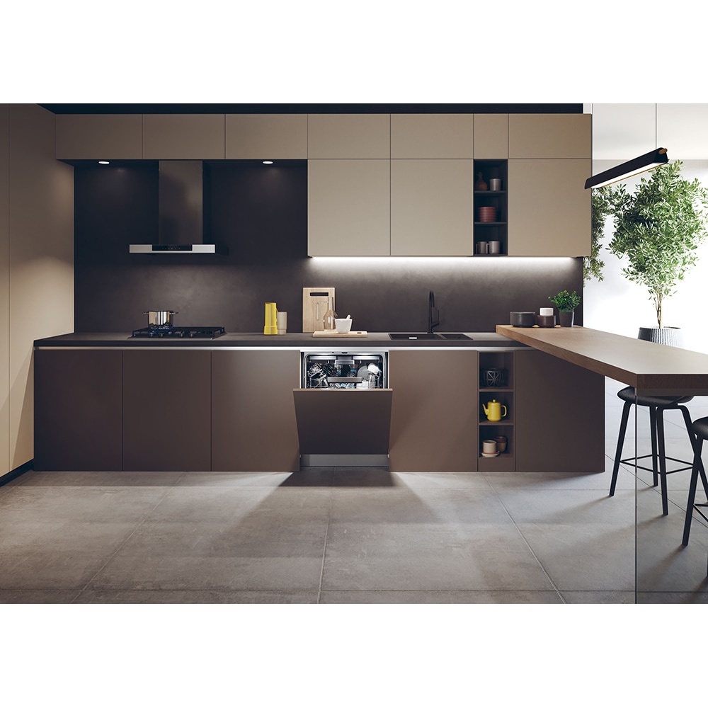 Masina de spalat vase incorporabila HAIER XS 6B0S3FSB, 16 seturi, 10 programe, 60 cm, Clasa B, panou comanda negru