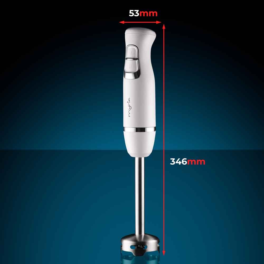 Mixer vertical MYRIA MY4021, 0.7l, 600W, 2 trepte viteza, alb-argintiu
