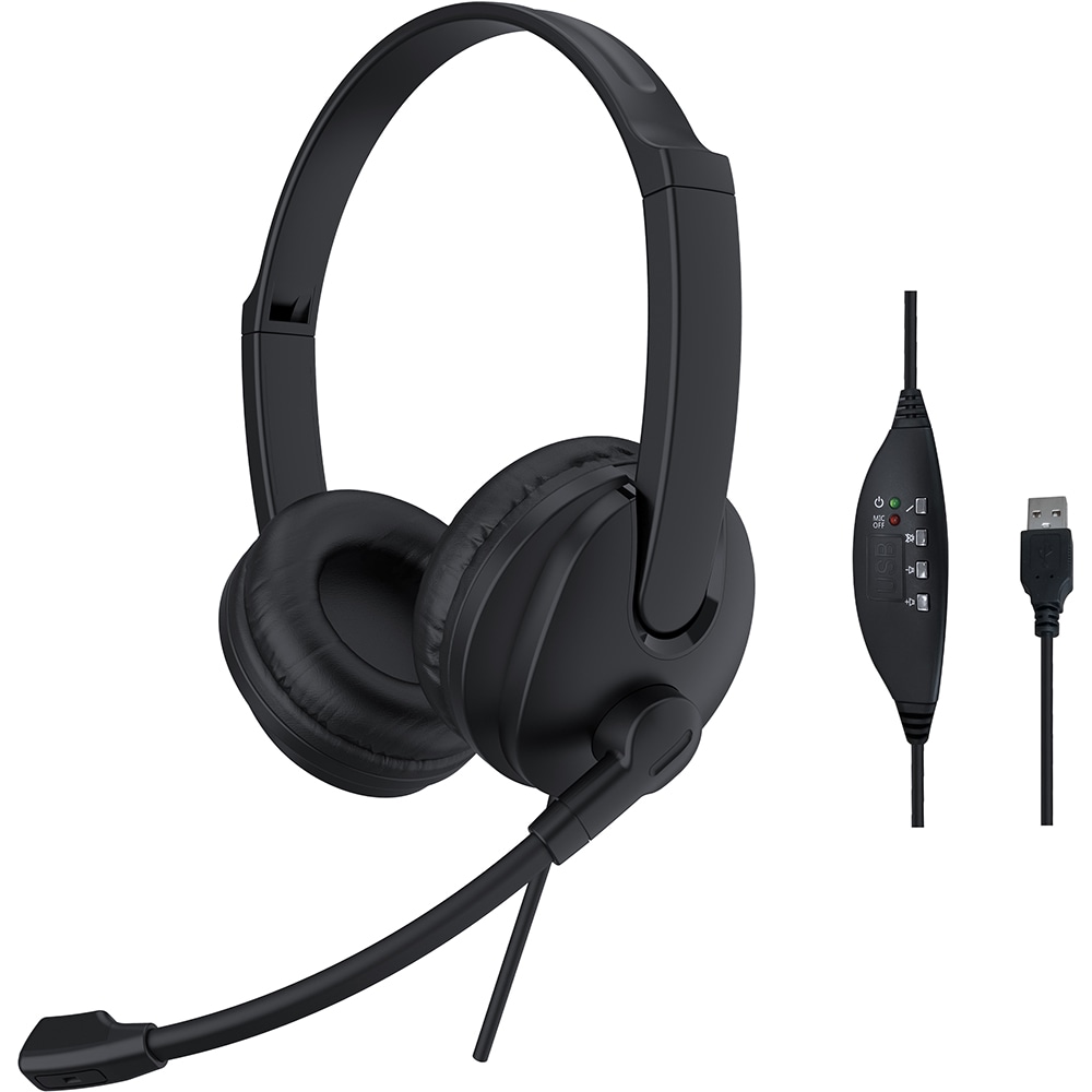 Casti Call Center MYRIA MY8078, negru