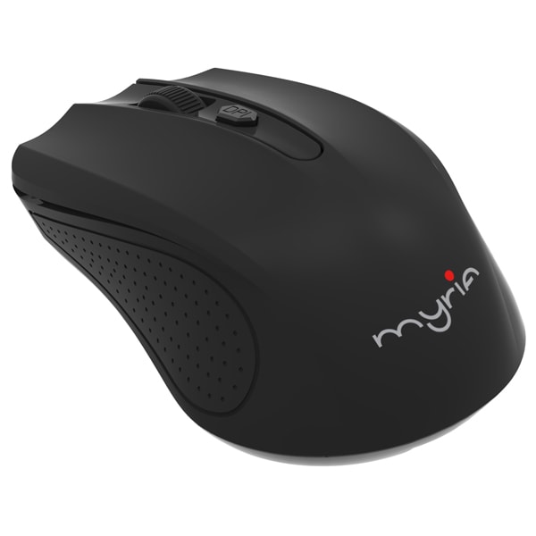 Mouse Wireless MYRIA MY8507, 1600 dpi, negru