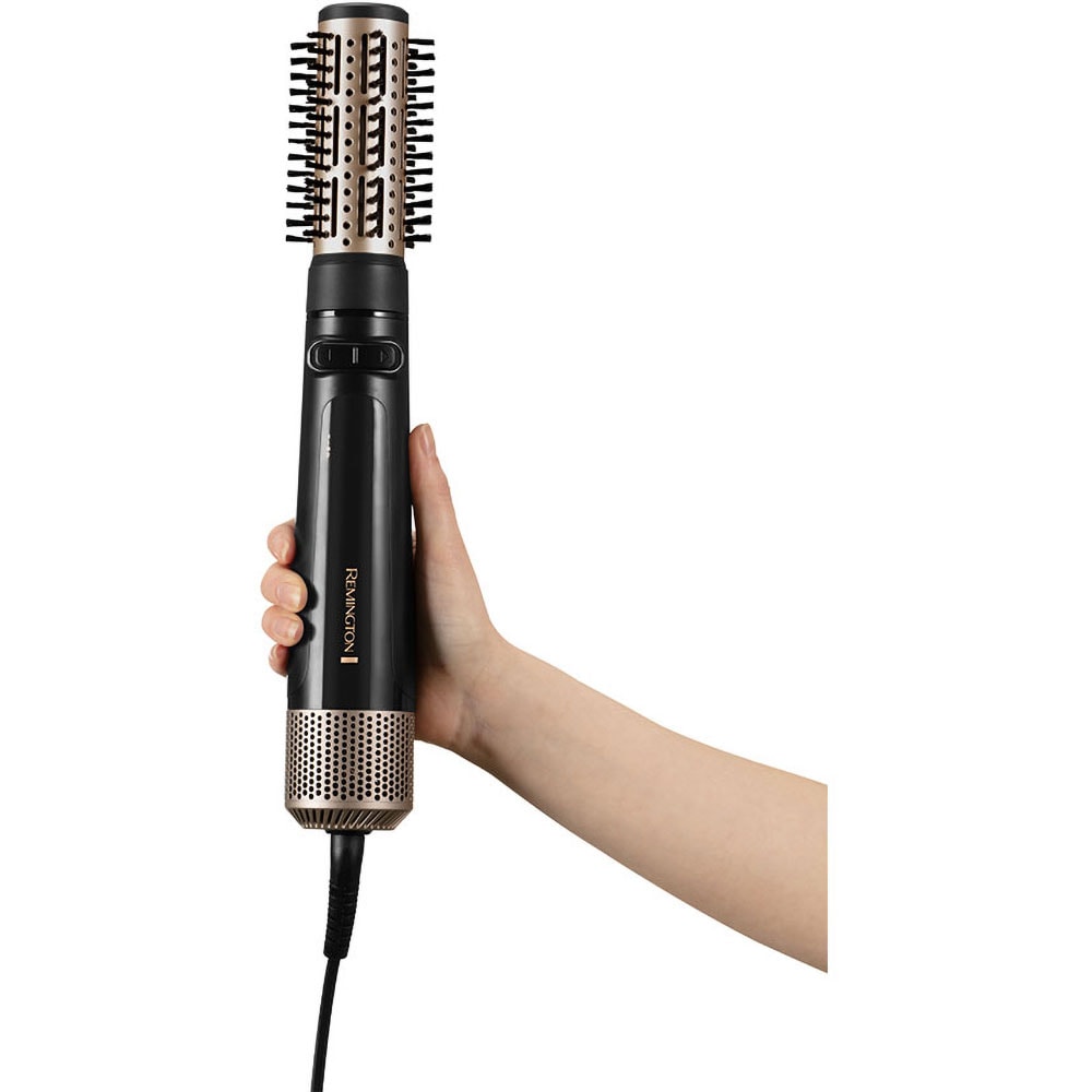 Perie rotativa REMINGTON Blow Dry & Style AS7580, 1000W, 2 viteze, 2 trepte temperatura, Invelis Ceramic, negru