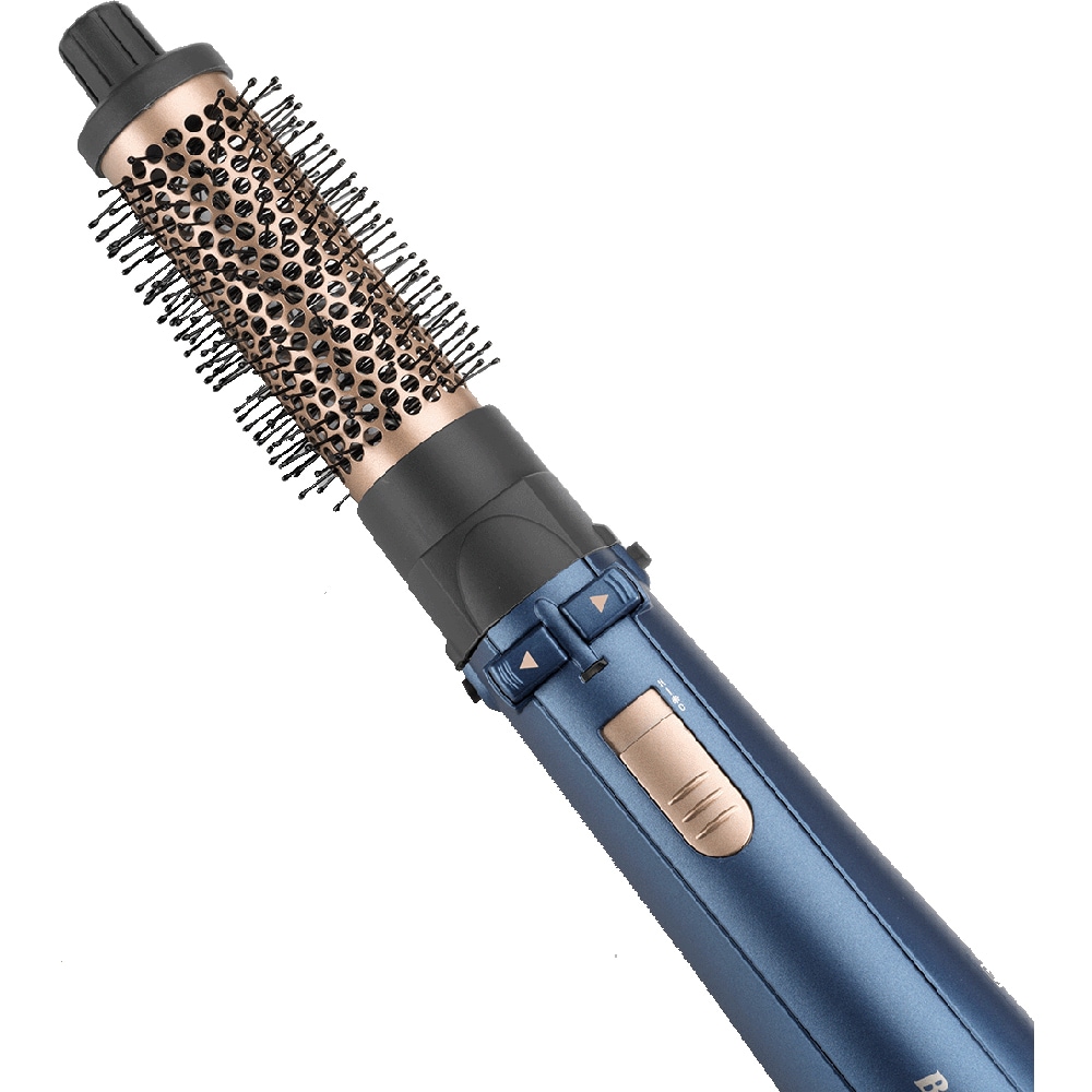 Perie rotativa BABYLISS AS965E Style Pro, 1000W, 2 viteze, 2 trepte temperatura, albastru
