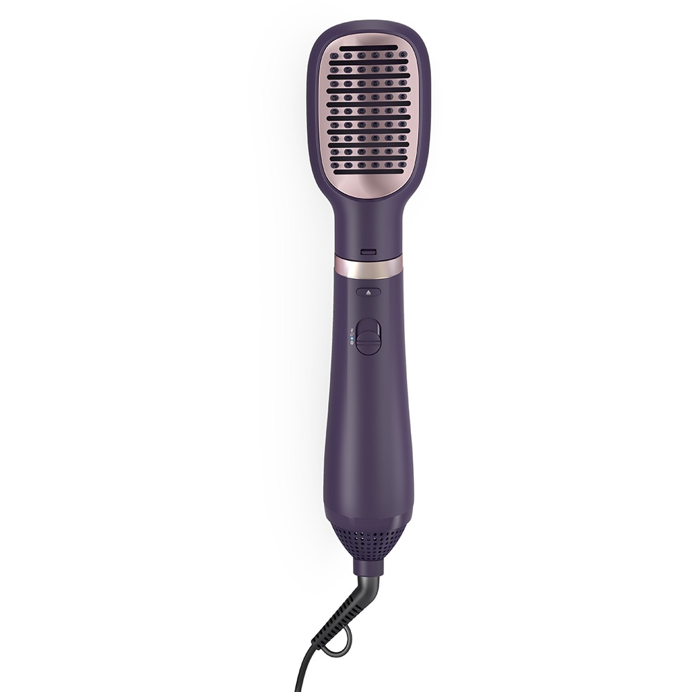 Perie cu aer cald PHILIPS Essential BHA313/00, 800W, 2 viteze, 3 trepte temperatura, Invelis Ceramic, mov