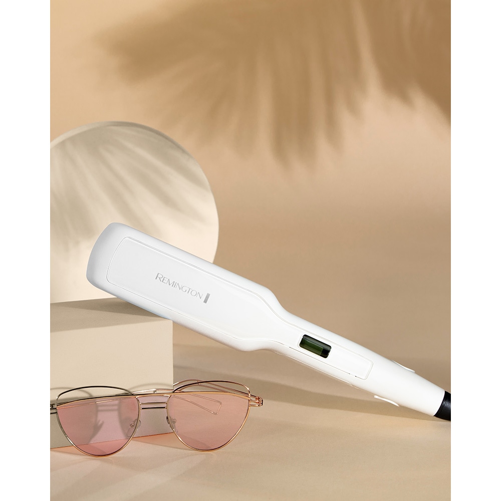 Placa de indreptat parul REMINGTON Pro-Ceramic S5527, 230 grade, invelis ceramic, alb