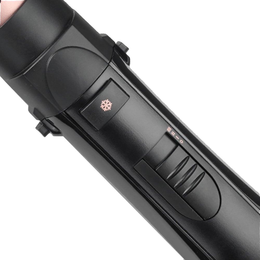 Perie cu aer cald BABYLISS AS122E Smooth Finish, 1200W, 3 trepte de temperatura, invelis ceramic, negru