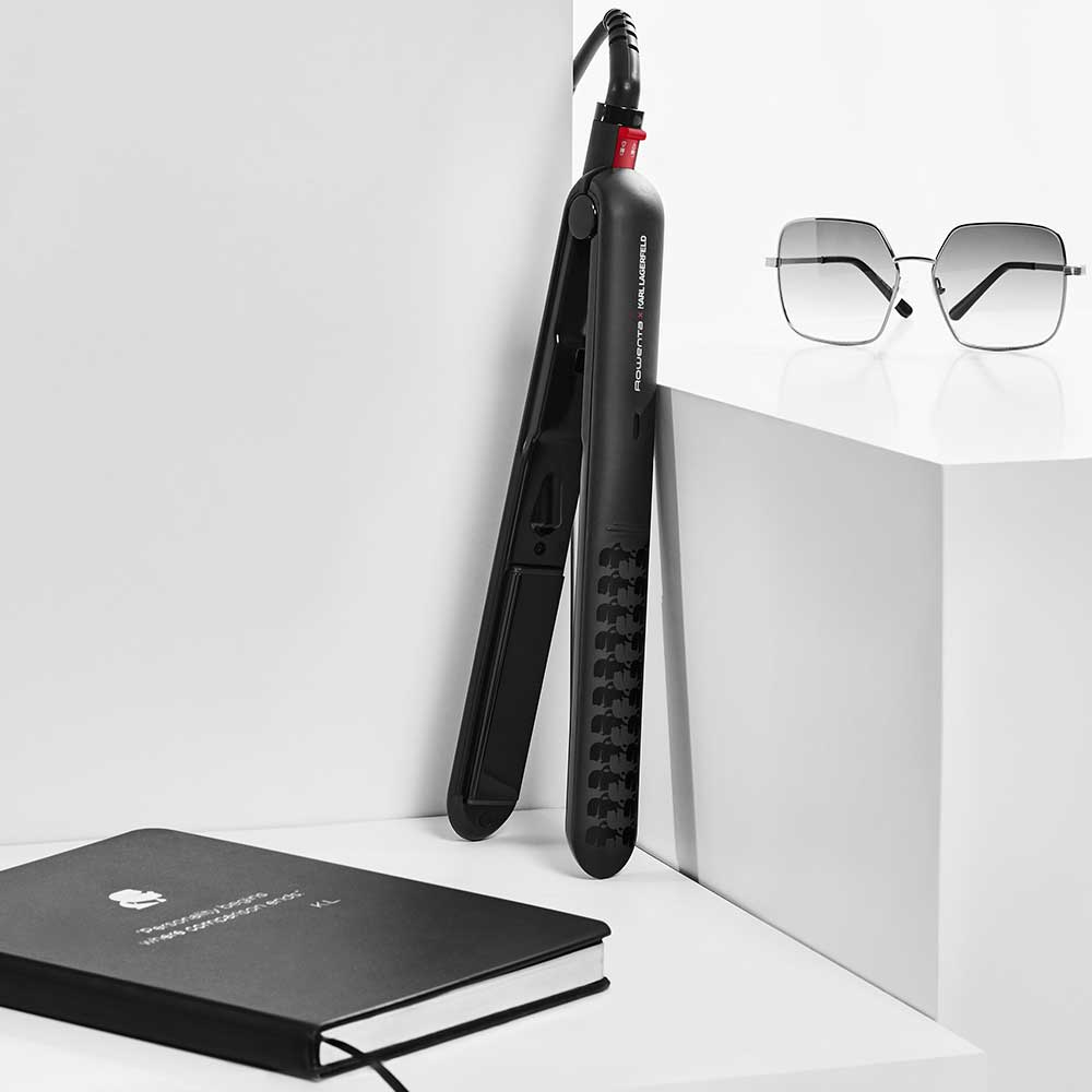Placa de indreptat parul ROWENTA X Karl Lagerfeld SF321LF0, 230 grade, negru