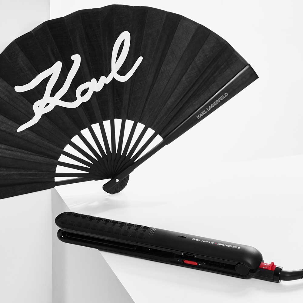 Placa de indreptat parul ROWENTA X Karl Lagerfeld SF321LF0, 230 grade, negru