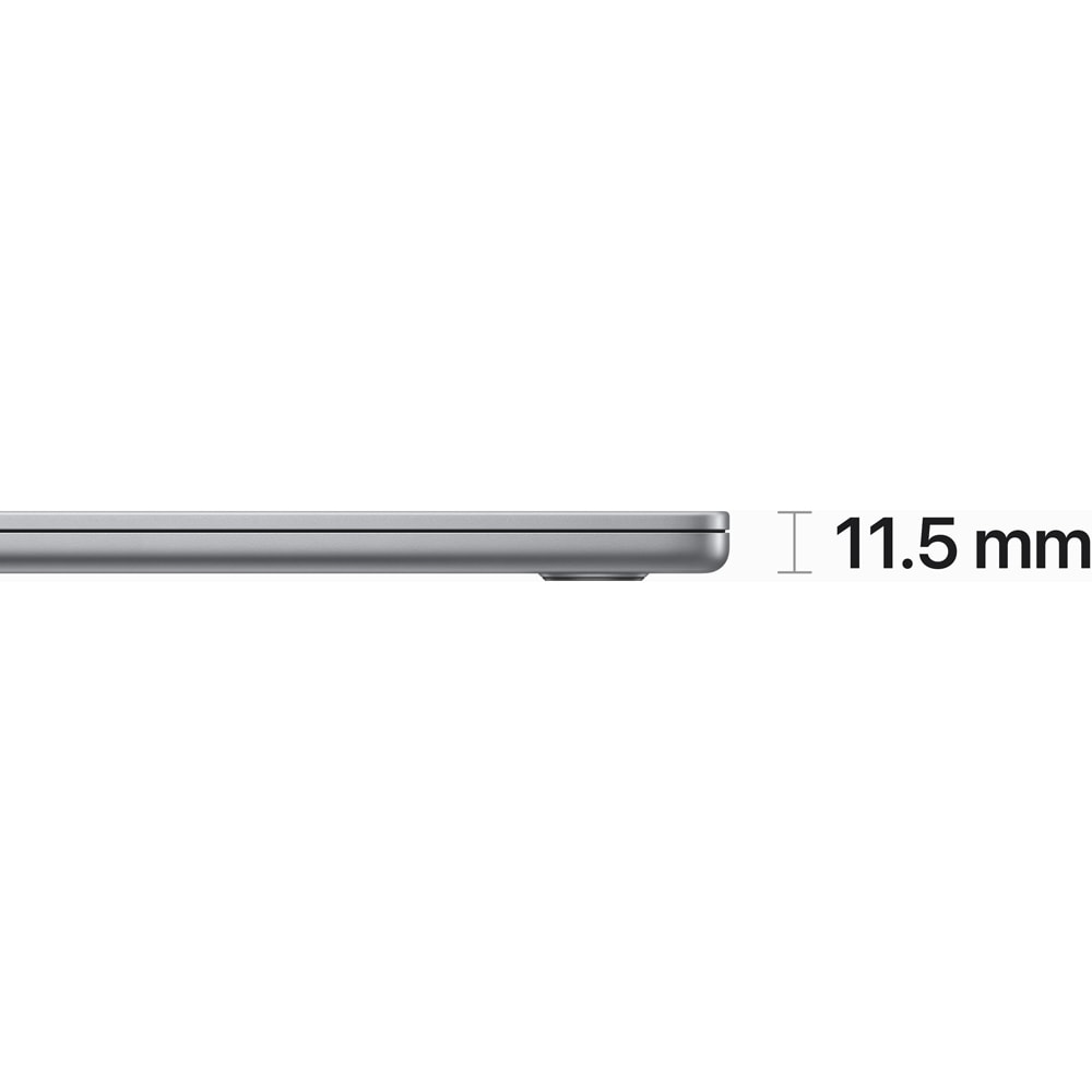 Laptop APPLE MacBook Air 15mqkp3ze/a, Apple M2, 15.3" Retina Display, 8GB, SSD 256GB, 10-core GPU, macOS Ventura, Space Gray, Tastatura layout INT