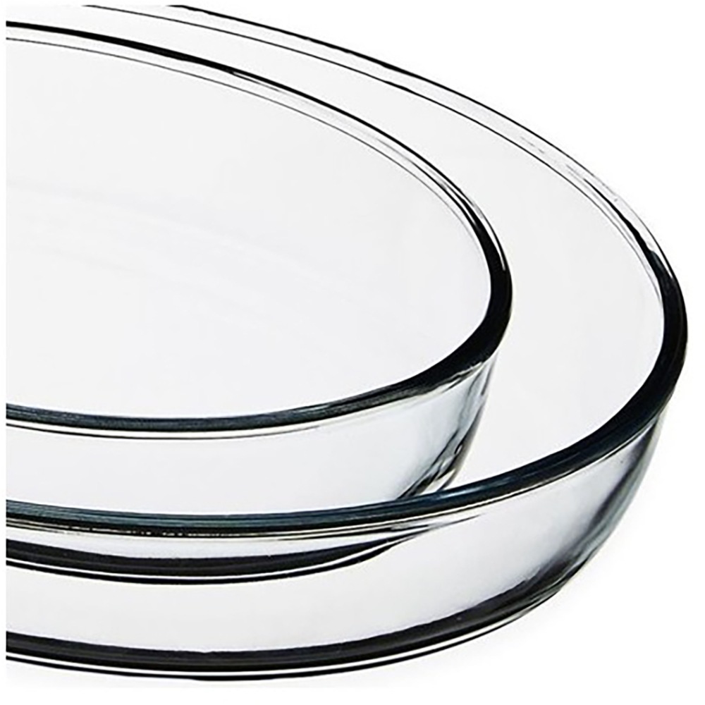 Set vase termorezistente PASABAHCE Borcam 1017169, 2 pise, sticla, 1.65-3.3l, transparent