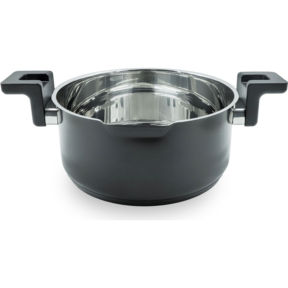 Oala MYRIA MC4023, 4.93l, 24cm, otel inoxidabil, negru