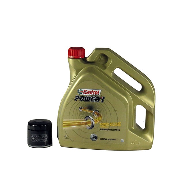 Kit schimb ulei CASTROL POWER 1 15W50, YAMAHA MT-09 TRACER, 2014->2019