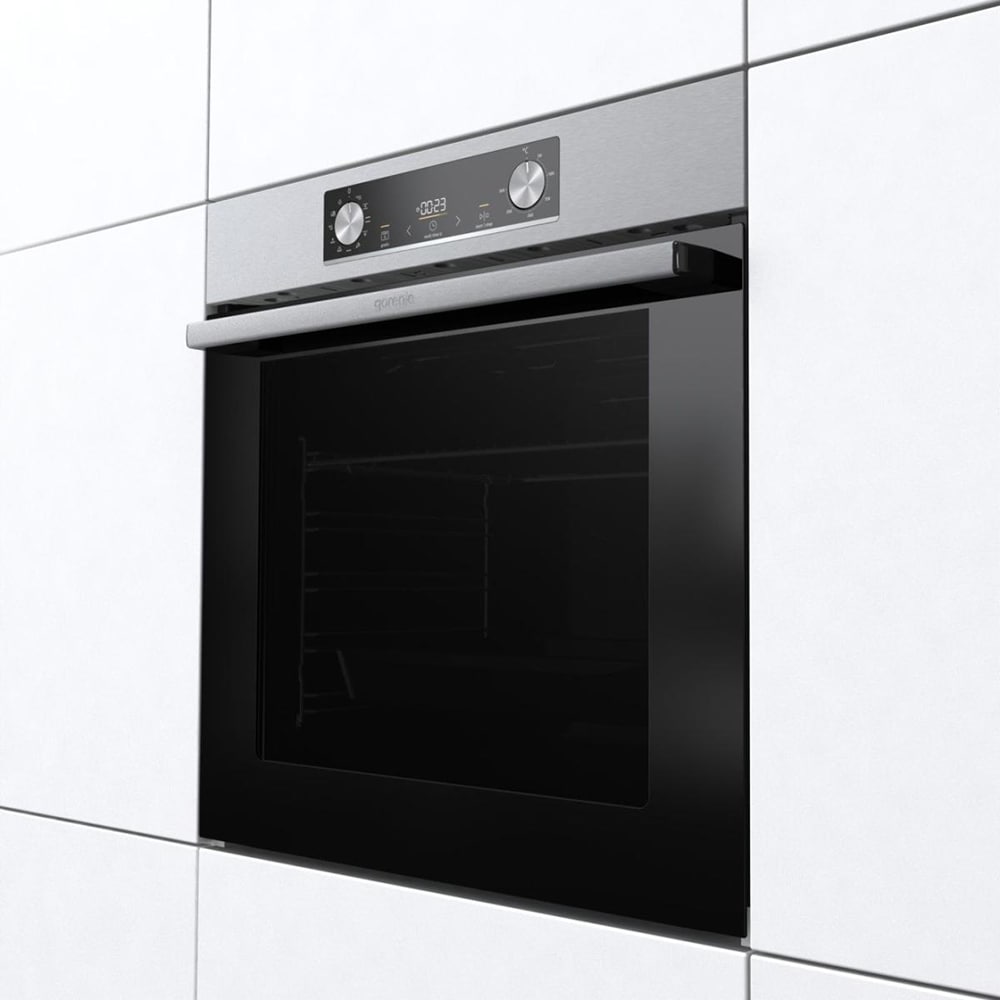 Set cuptor incorporabil GORENJE BO6735E02X, Electric, Autocuratare Aqua Clean, 77 l, Clasa A + Plita incorporabila G642ABX, Gaz, 4 arzatoare, inox