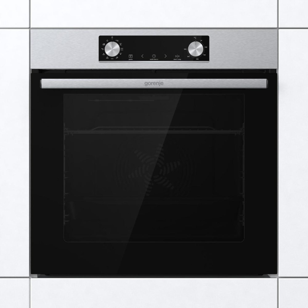 Set cuptor incorporabil GORENJE BO6735E02X, Electric, Autocuratare Aqua Clean, 77 l, Clasa A + Plita incorporabila G642ABX, Gaz, 4 arzatoare, inox