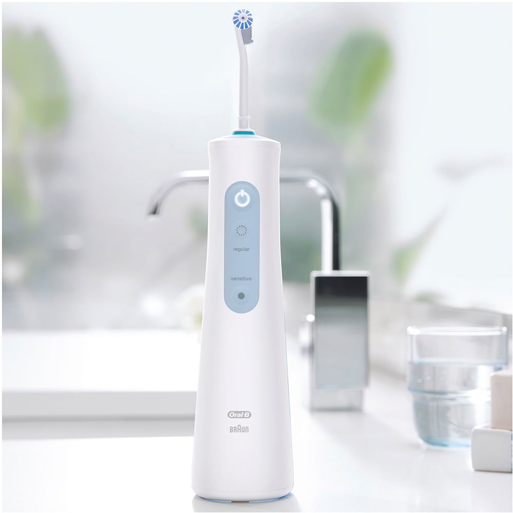 Irigator bucal ORAL-B Aquacare 4, 2 viteze, 2 capete, 150 ml, alb