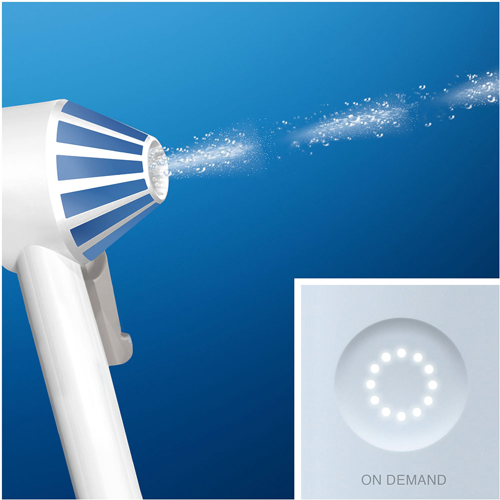Irigator bucal ORAL-B Aquacare 4, 2 viteze, 2 capete, 150 ml, alb