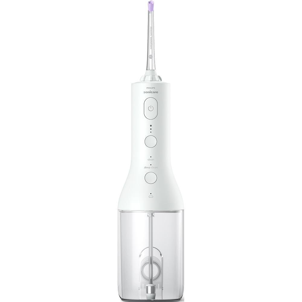 Irigator bucal PHILIPS Sonicare Cordless Power Flosser 3000 HX3826/31, 2 capete, alb