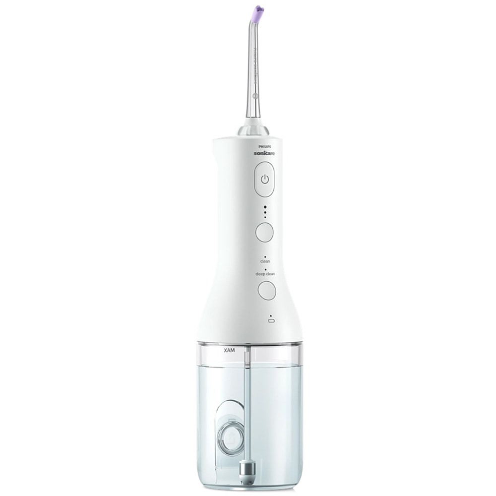 Irigator bucal PHILIPS Sonicare Cordless Power Flosser 3000 HX3826/31, 2 capete, alb