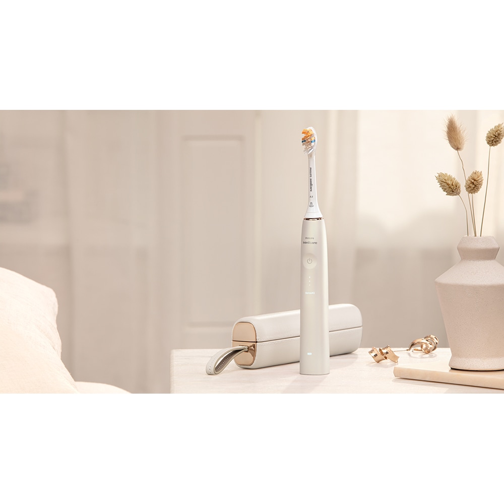 Periuta de dinti electrica PHILIPS Sonicare Prestige 9900 HX9992/11, 5 programe, 62000 miscari/min, 1 capat, Champagne