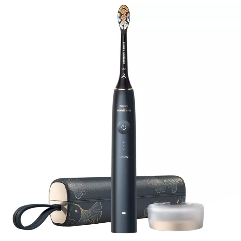 Periuta de dinti electrica PHILIPS Sonicare Prestige 9900 HX9992/42, 62000 miscari/min, 5 programe,  2 capete A3 Premium All in-One, Midnight Blue