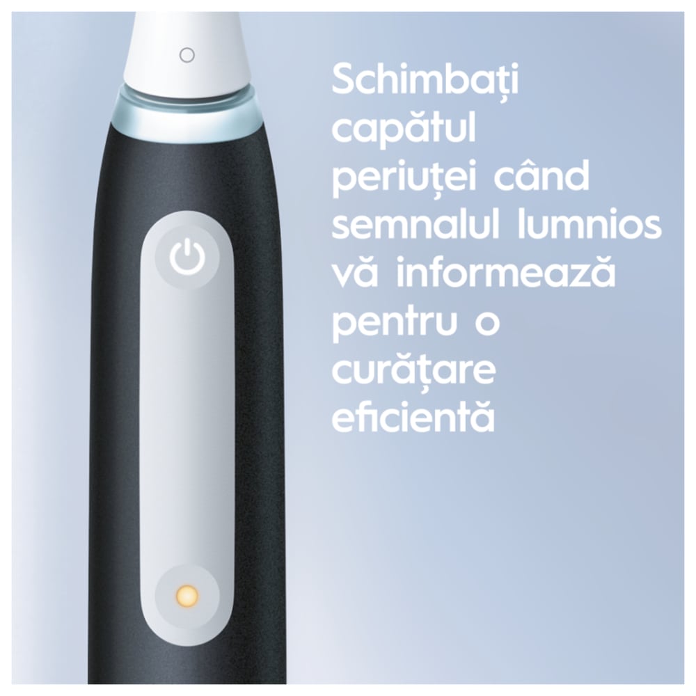 Periuta de dinti electrica ORAL-B iO3, 8800 miscari/min, Curatare 3D, Timer, 3 programe, 1 capat, negru