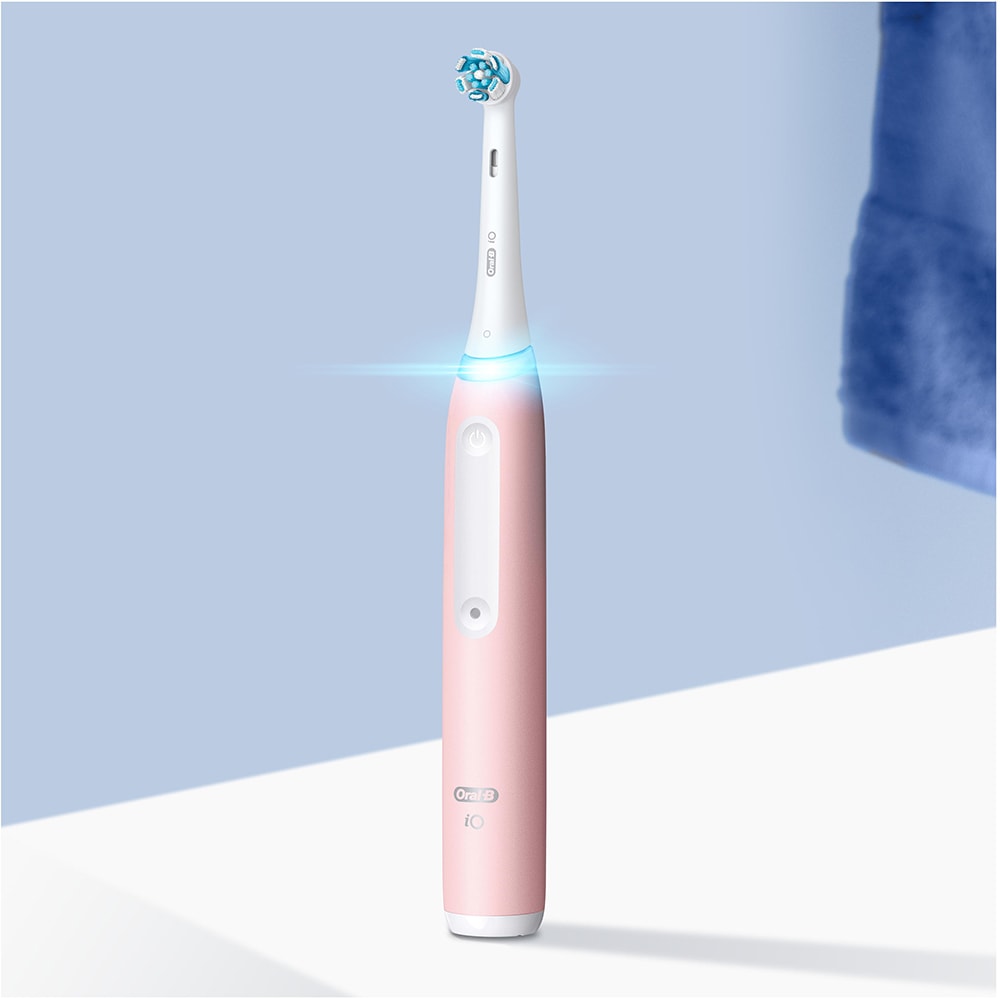 Periuta de dinti electrica ORAL-B iO3, 8800 miscari/min, Curatare 3D, Timer, 3 programe, 1 capat, roz