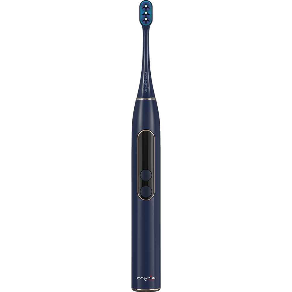 Periuta de dinti electrica MYRIA MY4893BL, 37000 miscari/minut, 5 programe, 3 capete, albastru