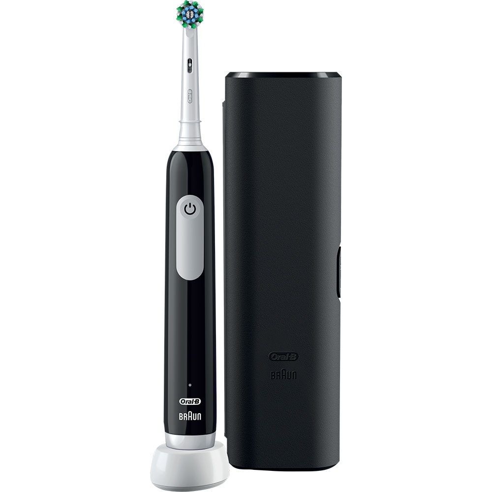 Periuta de dinti electrica ORAL-B Pro 1, 20000 pulsatii/min, Curatare 3D, Timer, 1 program, 1 capat, negru