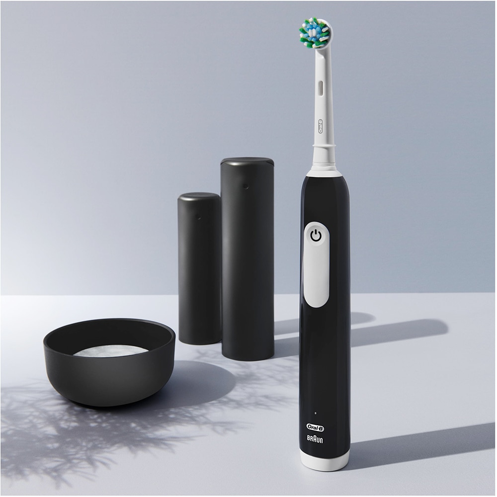 Periuta de dinti electrica ORAL-B Pro 1, 20000 pulsatii/min, Curatare 3D, Timer, 1 program, 1 capat, negru
