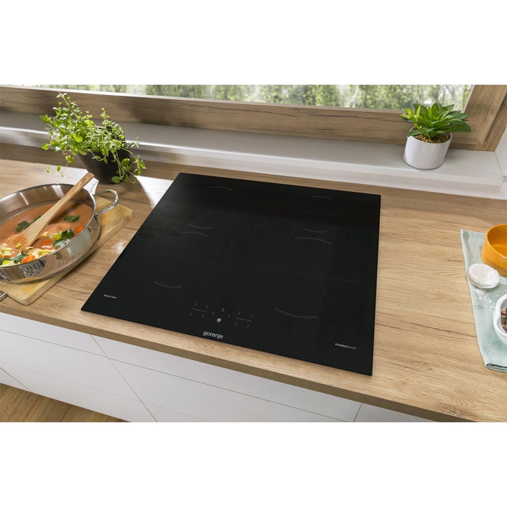 Plita incorporabila GORENJE GI6401BSC, Inductie, 4 arzatoare, Touch Control, negru