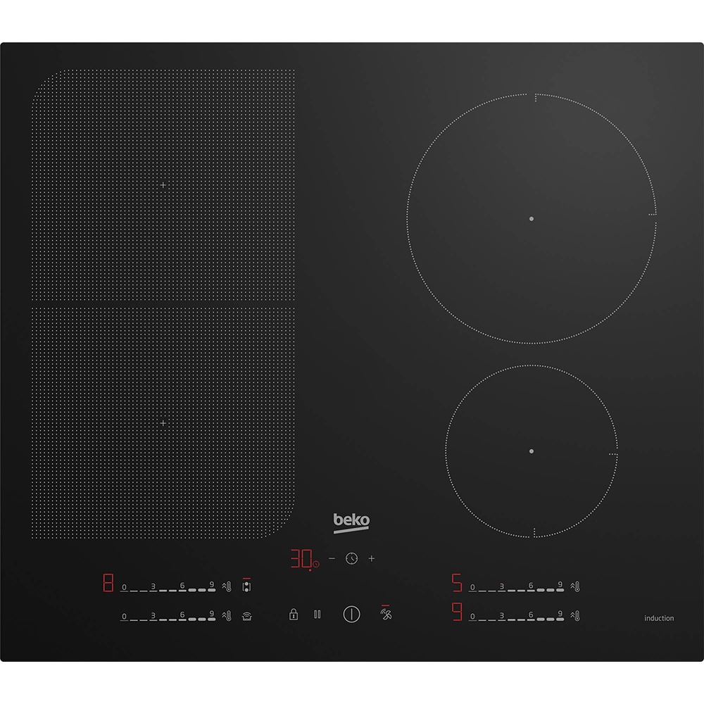 Plita incorporabila BEKO HII64792UFT, Inductie, 4 arzatoare, Touch Control, negru
