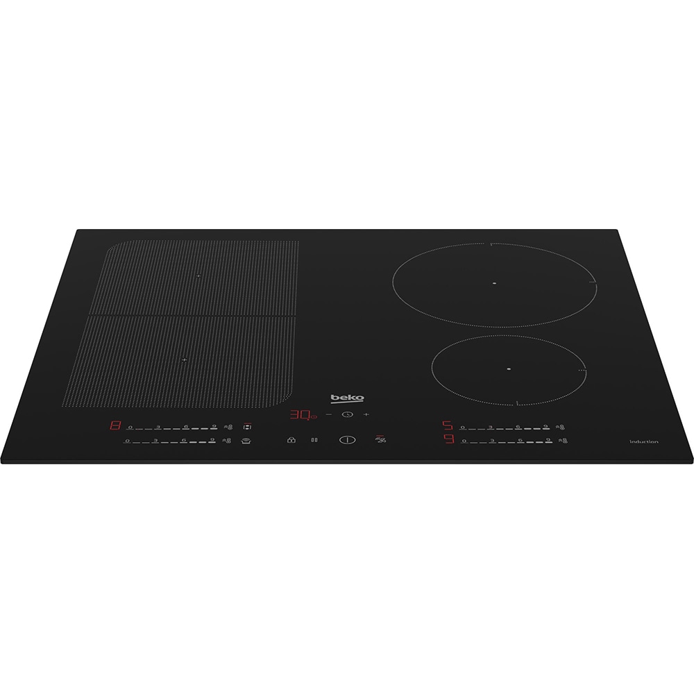 Plita incorporabila BEKO HII64792UFT, Inductie, 4 arzatoare, Touch Control, negru