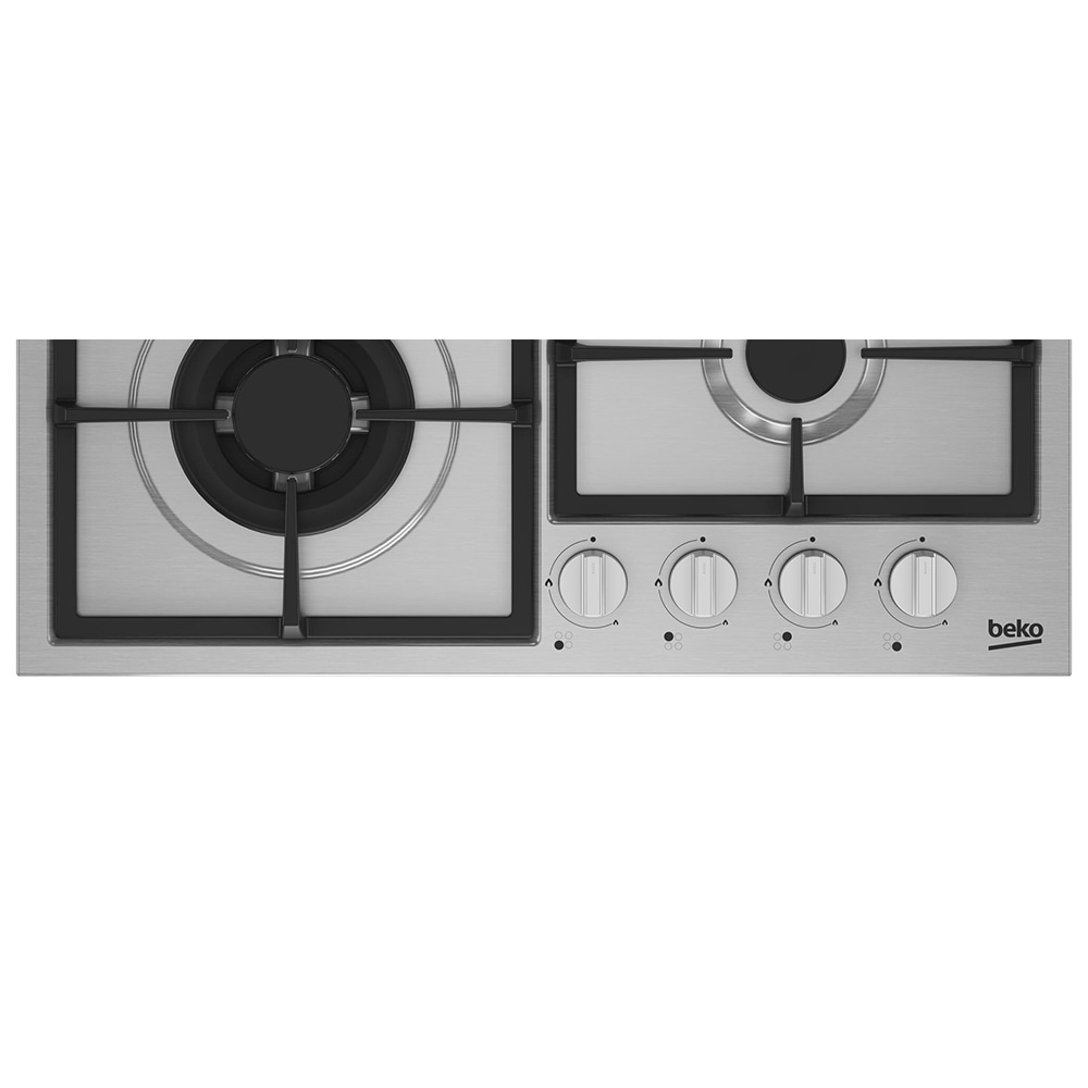 Plita incorporabila BEKO HIYG64225SXO, Gaz, 4 arzatoare, Wok, inox