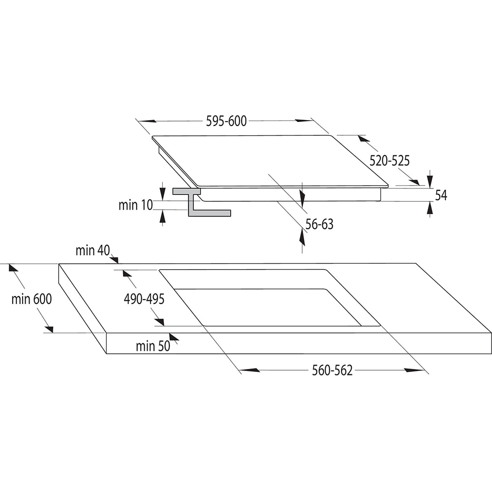 Plita incorporabila GORENJE IT643SYB7, Inductie, 4 arzatoare, Touch Control, negru