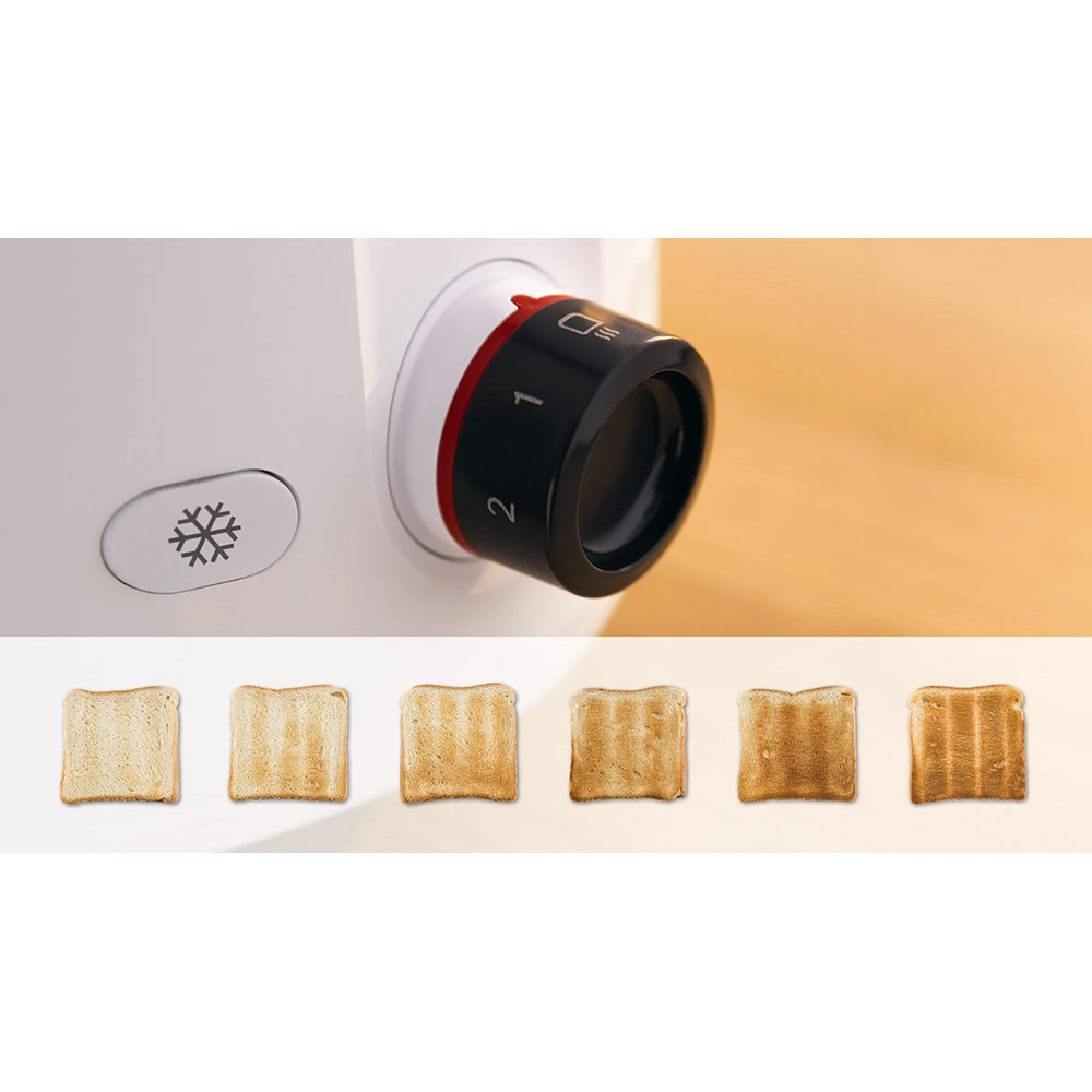 Prajitor de paine BOSCH MyMoment TAT2M121, 2 felii, 950W, alb-negru
