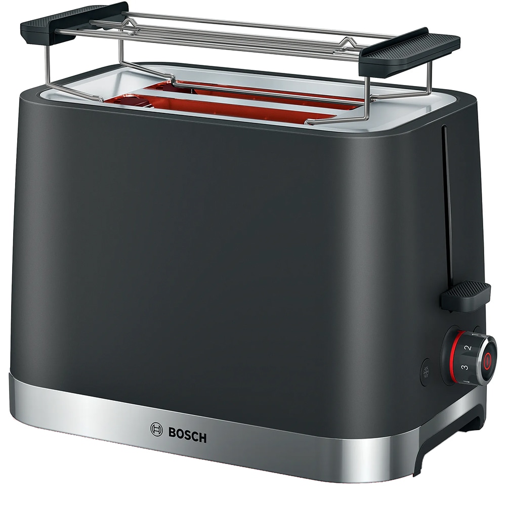 Prajitor de paine BOSCH MyMoment TAT4M223, 2 felii, 950W, negru-argintiu