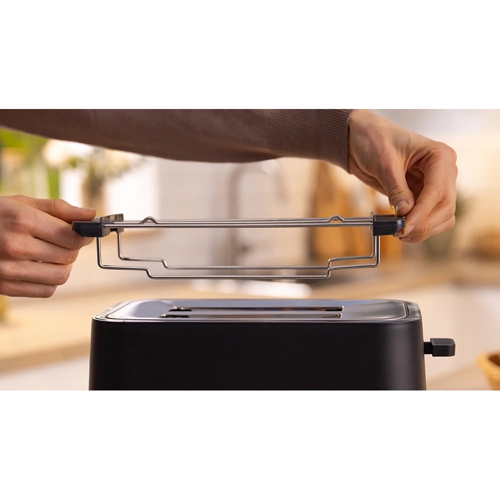 Prajitor de paine BOSCH MyMoment TAT4M223, 2 felii, 950W, negru-argintiu